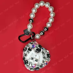 جاکلیدی آینه دار لوکس با دستبند، یک جاسوئیچی دخترانه-ارن شاپ