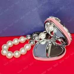 جاکلیدی آینه دار لوکس با دستبند، یک جاسوئیچی دخترانه-ارن شاپ