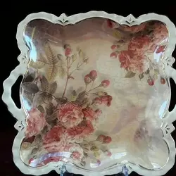 دیس شیرینی خوری مربع لمونژ