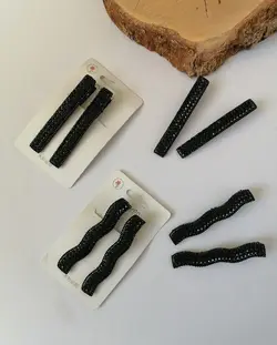 پک انبری نگینی مشکی سایز بزرگ