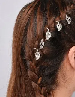 حلقه مو برگ طلایی
