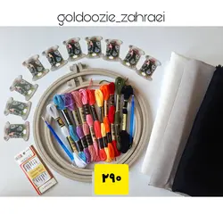 پک وسایل گلدوزی با دست