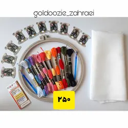 پک وسایل گلدوزی با دست