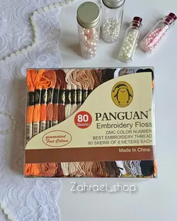 پک ۸۰ عددی نخ گلدوزی برند پنگوئن