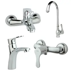 ست شیرالات راسان مدل صدف کروم