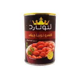کنسرو لوبیا چیتی با سس گوجه فرنگی لئونارد مقدار 420 گرم