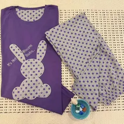 ست بلوز شلوار نخی پنبه اعلا مدل خرگوش