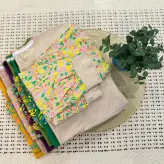 بلوز نخ پنبه ضمانتی استین بلند چاپی در شش رنگ مناسب تا سایز 42-44