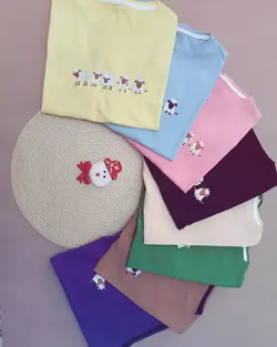 تی شرت نخ پنبه طرح ببعی