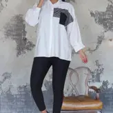 شومیز سیاه و سفید