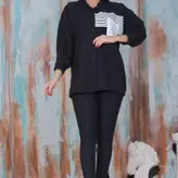 شومیز سیاه و سفید