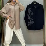 شومیز مدل سه گل