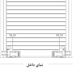 قفل کرکره برقی مجموعه ۲ عددی