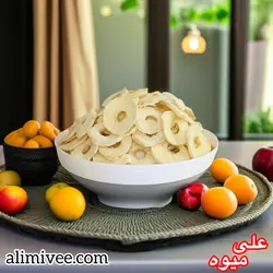 سیب زرد خشک حلقه ای ۱۰۰گرمی (بدون مواد نگهدارنده)
