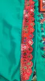 لباس مجلسی بلوچی آماده سبزو دوچ (موسوم دوز_پلیواری اصل)دوخت اصیل بلوچی