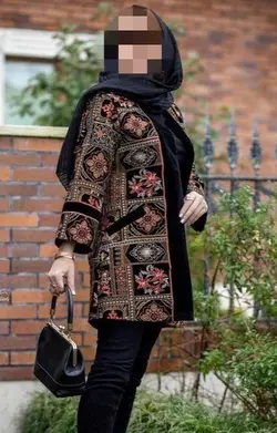 پارچه لینن سوزندوزی مناسب برای دوخت مانتو و کت و خرجکار