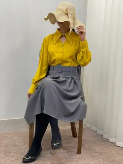 شومیز یقه خرگوشی - فروشگاه پوشاک پاراکیت