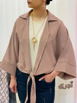 شومیز جلو گره ای چهارخونه - فروشگاه پوشاک پاراکیت