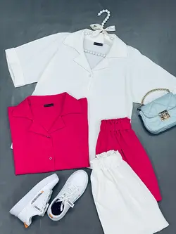 ست بلوز و شورتک زنانه - فروشگاه پوشاک پاراکیت