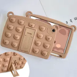 کاور تبلت فیجت خرسی پاپیتی سامسونگ Galaxy Tab A8 SM-X205 به همراه بند