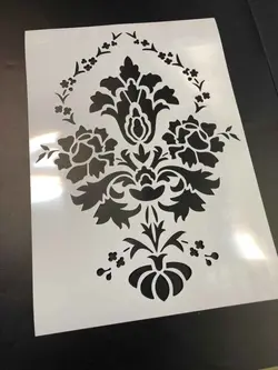 شابلون دیواری داماسک کد 888