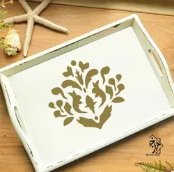 شابلون دیواری داماسک کد 877