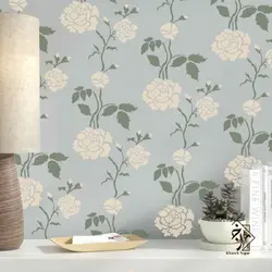 شابلون دیواری گل کد 662