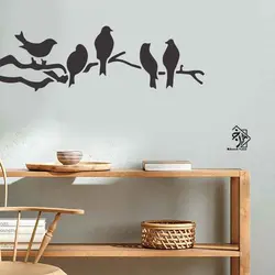 شابلون شاخه و پرنده کد 380