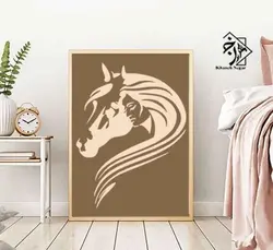 شابلون اسب و دختر کد 370