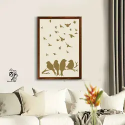 شابلون شاخه و پرنده کد 683