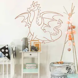 شابلون دیواری اژدها  کد 732