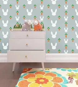 شابلون دیواری خرگوش کد 740