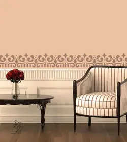 شابلون دیواری حاشیه کلاسیک کد 261