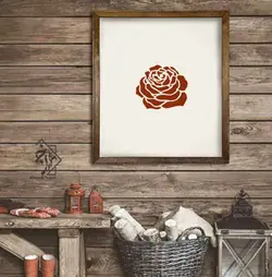 شابلون خونه ریزه گل کد 1038