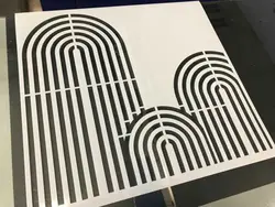 شابلون رنگین کمان سه تایی کد 140