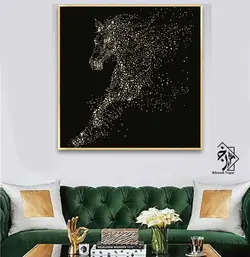 شابلون نقطه کوبی طرح اسب کد 478