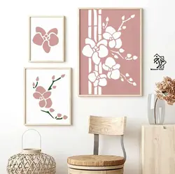 شابلون شاخه و گل کد 693