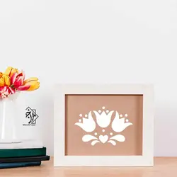 شابلون مینی گل لاله کد 1067