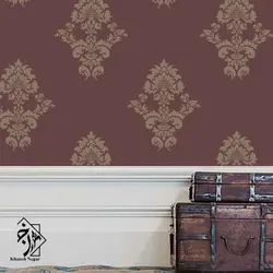 شابلون دیواری داماسک کد 598