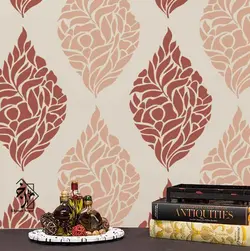 شابلون دیواری داماسک کد 597