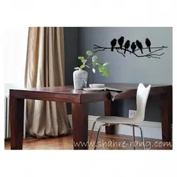 شابلون دیواری شاخه و پرنده کد 309