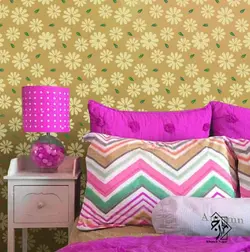 شابلون دیوازی گل کد 741