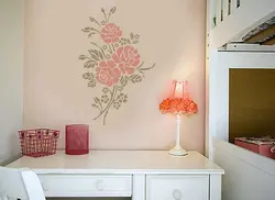 شابلون دیواری گل کد 567