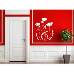 شابلون دیواری گل کد 636