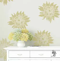 شابلون دیواری گل کد 629