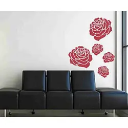 شابلون دیواری گل کد 622