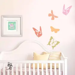 شابلون دیواری پروانه کد 713