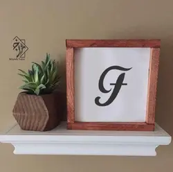 شابلون خونه ریزه حرف F  کد 1024