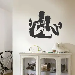 شابلون دیواری ورزشکار کد 907