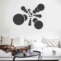 شابلون دیواری مدرن دایره کد 863